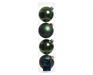 PALLINE DI NATALE IN VETRO VERDE PINO LUCIDO OPACO 10CM 4PZ
