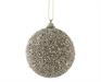 PALLINA IN SCHIUMA DECORATA CON PERLINE CHAMPAGNE 8 CM