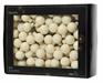 PALLINE DI NATALE A GRAPPOLO BIANCO LANA 2,5CM 12 PZ