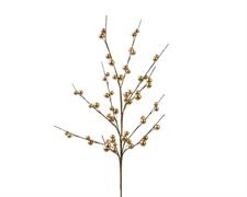 RAMO CON BACCHE ORO H.55 CM