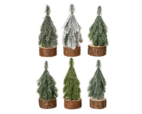 MINI ALBERO SU BASE IN LEGNO 5XH.11 CM ASSORTITO