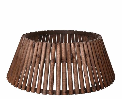 COPRIBASE PER ALBERO DI NATALE IN LEGNO MARRONE D. 70 X H. 28 CM