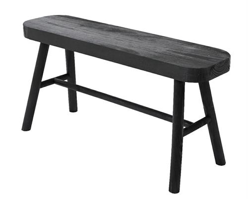 PANCA IN LEGNO NERA 90X25XH.45 CM