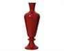 VASO IN FERRO SMALTATO BORDEAUX H.57X20 CM
