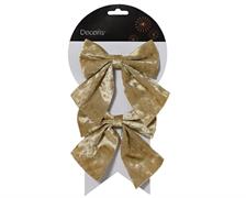 FIOCCO IN POLIESTERE PERLA 2 PZ 13X12 CM