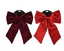FIOCCO IN POLIESTERE ROSSO / BORDEAUX 35X30 CM 1 PZ ASSORTITO