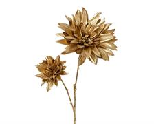 DALIA ORO GLITTER SU STELO H. 75 CM