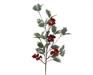 RAMO AGRIFOGLIO CON BACCHE ROSSE H.68 CM