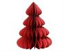 ALBERO DI NATALE  ROSSO GLITTER IN CARTA NIDO D'APE H.60X48CM