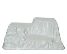 MONTAGNA DI PLASTICA BIANCA H.20X55X40 CM