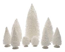ALBERI BIANCHI INNEVATI PER VILLAGGIO DI NATALE 9 PZ