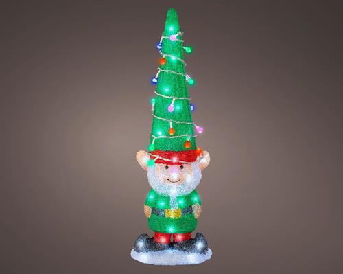 ELFO ACRILICO LUMINOSO 60 LED BIANCO FREDDO H.60X19X12,5CM