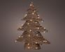ALBERO DI NATALE IN IUTA LUMINOSO 50 MICROLED BIANCO CALDO H.60X