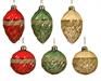 PALLINA IN VETRO TRASPARENTE GLITTER ORO 8 CM 1 PZ ASSORTITO
