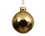 PALLINA DI NATALE IN VETRO LUCIDO ORO CHIARO 8 CM