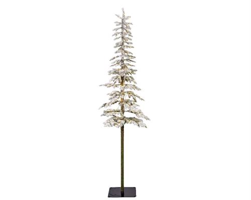 ALBERO DI NATALE 210 CM SNOWY ALPINE 200 MICROLED BIANCO CALDO