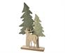 ALBERI IN FELTRO CON RENNA SU BASE IN LEGNO H.42X26X6 CM