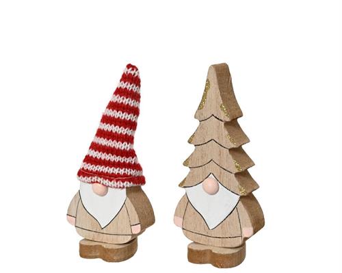 GNOMO IN LEGNO H.11X5X3 CM ASSORTITO