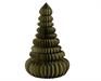 DECORAZIONE ALBERO IN CARTA NIDO D'APE VERDE ROSMARINO H.160X105