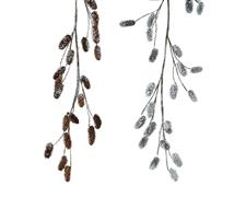 GHIRLANDA DI PIGNE INNEVATE 130 CM ASSORTITA