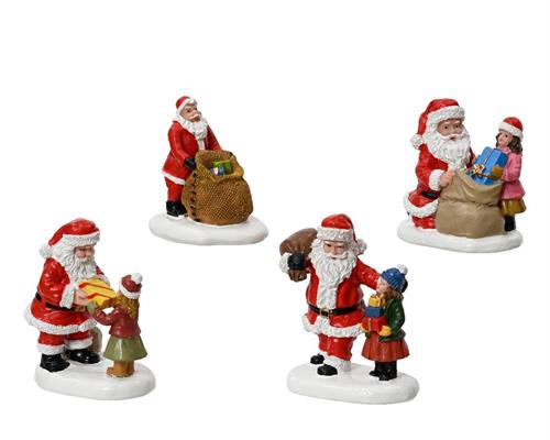 STATUETTA IN POLIRESINA BABBO NATALE PER VILLAGGIO NATALIZIO H.