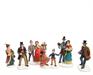 FIGURE IN POLIRESINA SHOPPING NATALIZIO 6 PZ H.7 CM