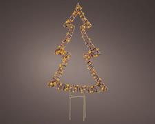 ALBERO DI NATALE IN VIMINI LUMINOSO 100 MICROLED CLASSIC H.62X41