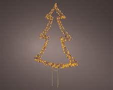 ALBERO DI NATALE IN VIMINI LUMINOSO 200 MICROLED CLASSIC H.97X66