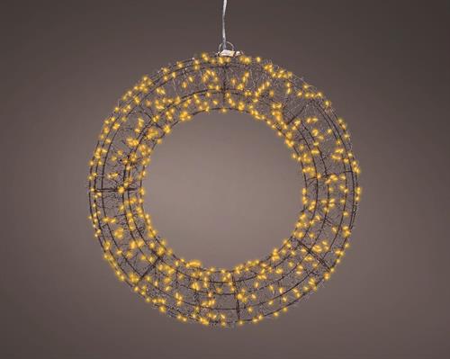 GHIRLANDA DI MICOLED LUCE CALDA CLASSICA 500 LED 38X38X7 CM