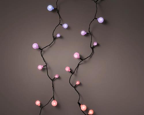 LUCI DI NATALE CHERRY LED RGB CAMBIO COLORE 120 LED 9 MT