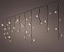 LUCI DI NATALE A TENDA 490 LED ORO CHIARO 20 MT CAVO NERO 8 GIOC