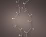 LUCI DI NATALE 192 LED BIANCO CALDO CAVO TRASP. 14,3 MT A BATTER