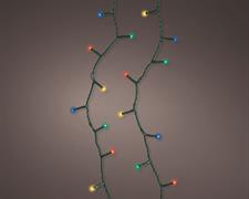 LUCI DI NATALE 192 LED MULTICOLOR CAVO VERDE 14,3 MT A BATTERIE