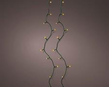 LUCI DI NATALE 96 LED EXTRA CALDO CAVO VERDE 710 CM A BATTERIE