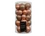 PALLINE DI NATALE PESCA LUCIDE GLITTER OPACHE 30 PZ ASSORTITE