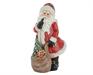 BABBO NATALE CON SACCO E REGALI IN TERRACOTTA H.60X30,5X35,5 CM