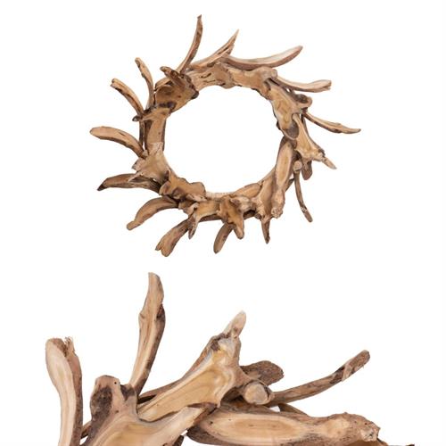 GHIRLANDA FUORIPORTA IN LEGNO D.60 CM