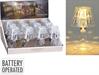 MINI LAMPADA LED TRASPARENTE 11 CM A BATTERIA