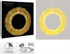 CORONA DI NATALE 960 LED BIANCO CALDO Ø 38 CM