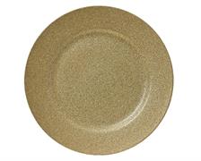 PIATTO DECORATIVO IN PP ORO GLITTER 33 CM