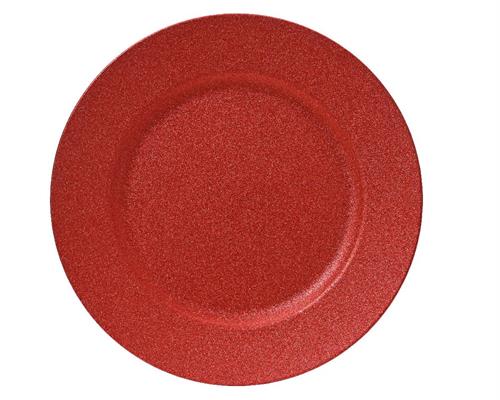 PIATTO DECORATIVO IN PP ORO GLITTER 33 CM
