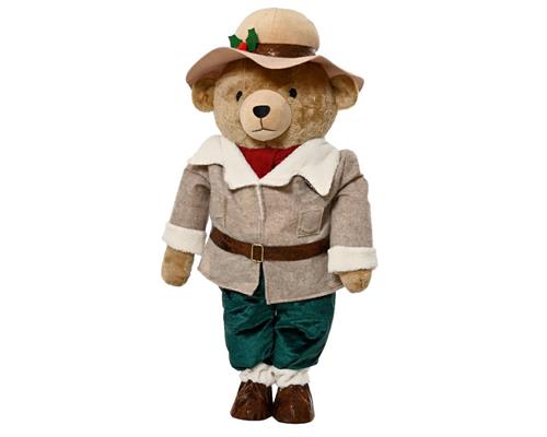 ORSETTO NATALIZIO CON CAPPELLO IN POLIESTERE H.88 CM