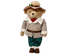 ORSETTO NATALIZIO CON CAPPELLO IN POLIESTERE H.88 CM