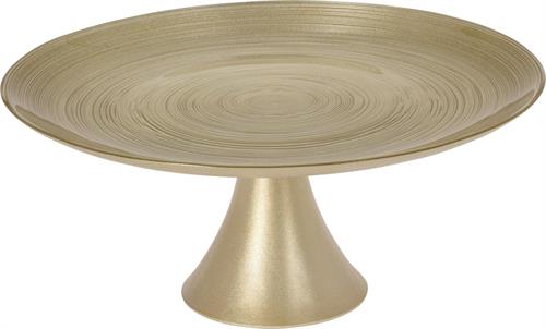 ALZATA VETRO 28X13CM ORO