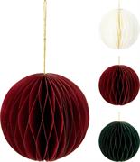 SFERA IN CARTA CON GLITTER 15 CM COLORE ASSORTITO