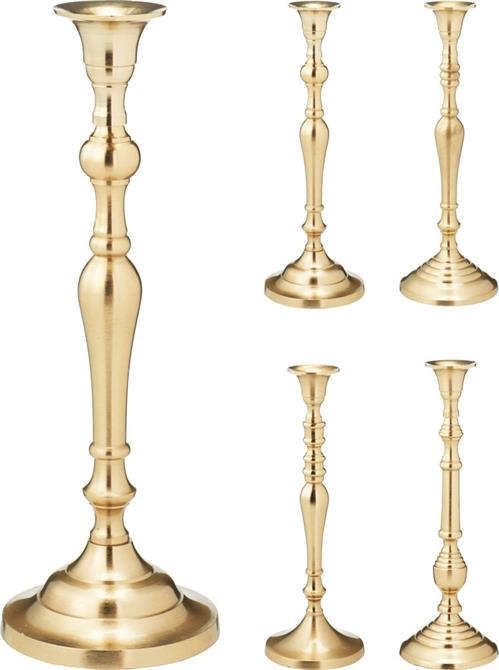 CANDELIERE ALU ORO 29 CM ASSORTITO
