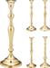 CANDELIERE ALU ORO 29 CM ASSORTITO