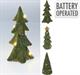 ALBERO DI NATALE VERDE LUMINOSO LED BIANCO CALDO 15 CM ASSORTITO