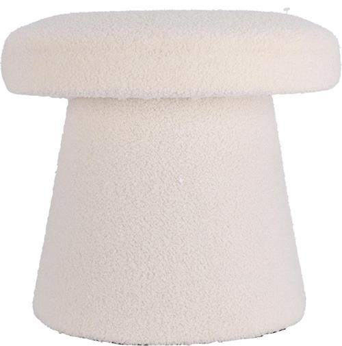 POUF TEDDYBIANCO 43X38CM