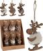 PENDENTE PER ALBERO DI NATALE RENNA IN LEGNO 11 CM ASSORTITA